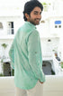 Turquoise Tie-Dye Kurta